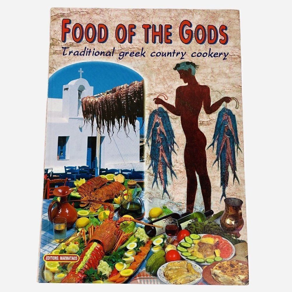 Vintage Food of the Gods Traditional Greek Country Cookery by Jill Santorinaki
